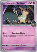 Team Rocket's Mimikyu 087/182 Destined Rivals card