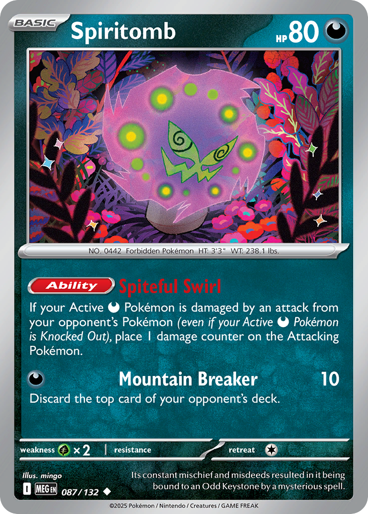 Spiritomb 087/132 Mega Evolution card