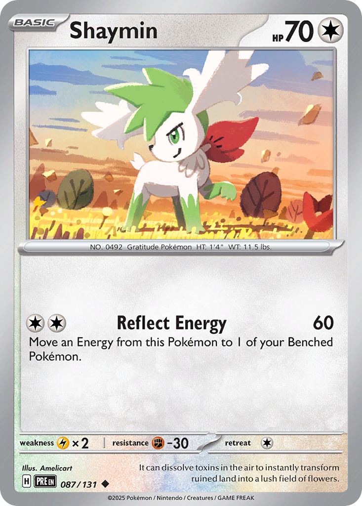 Shaymin 087/131 Prismatic Evolutions card