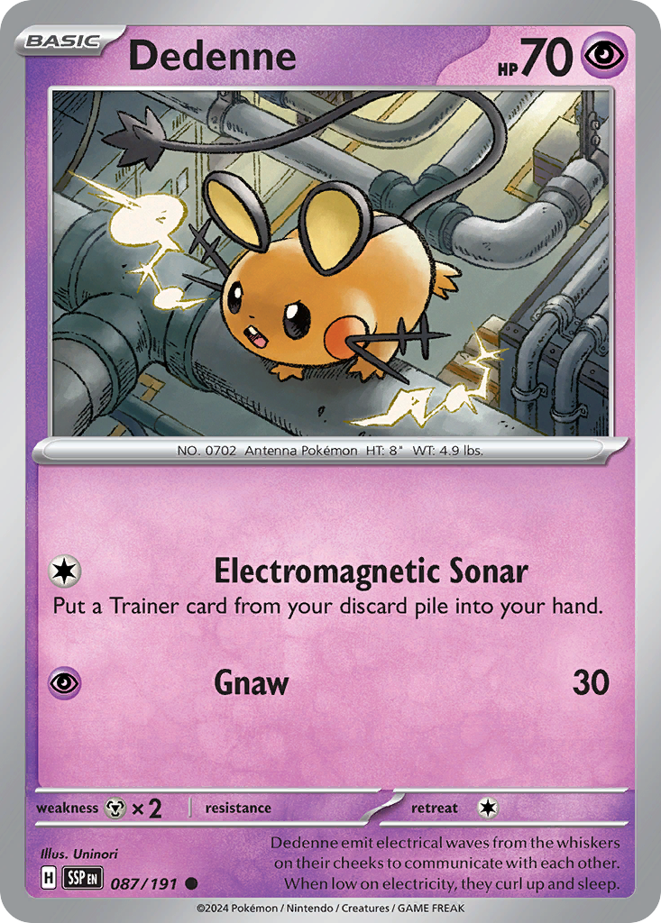 Dedenne 087/191 Surging Sparks card