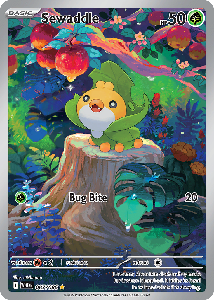 Sewaddle 087/086 White Flare card