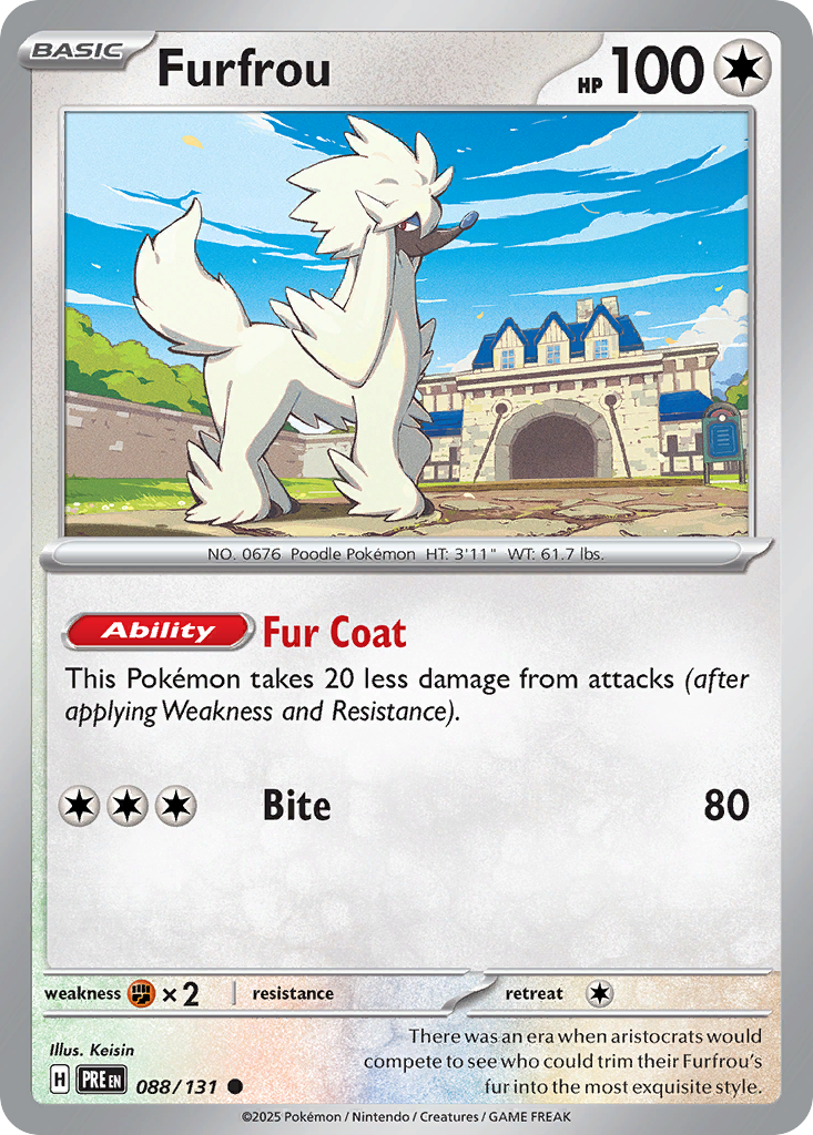 Furfrou 088/131 Prismatic Evolutions card