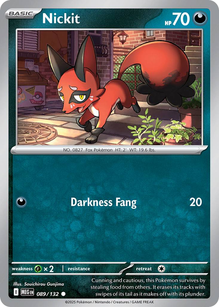 Nickit 089/132 Mega Evolution card