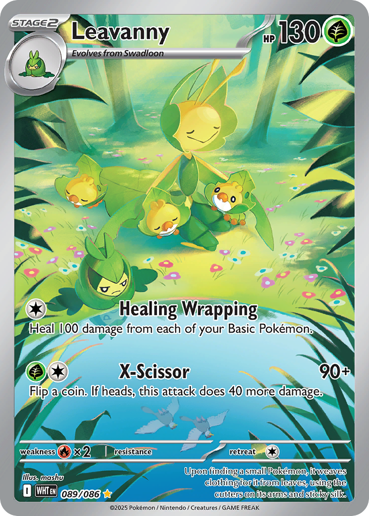 Leavanny 089/086 White Flare card