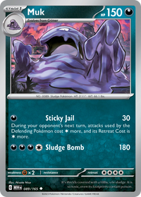 089/165 Muk - Scarlet & Violet 151