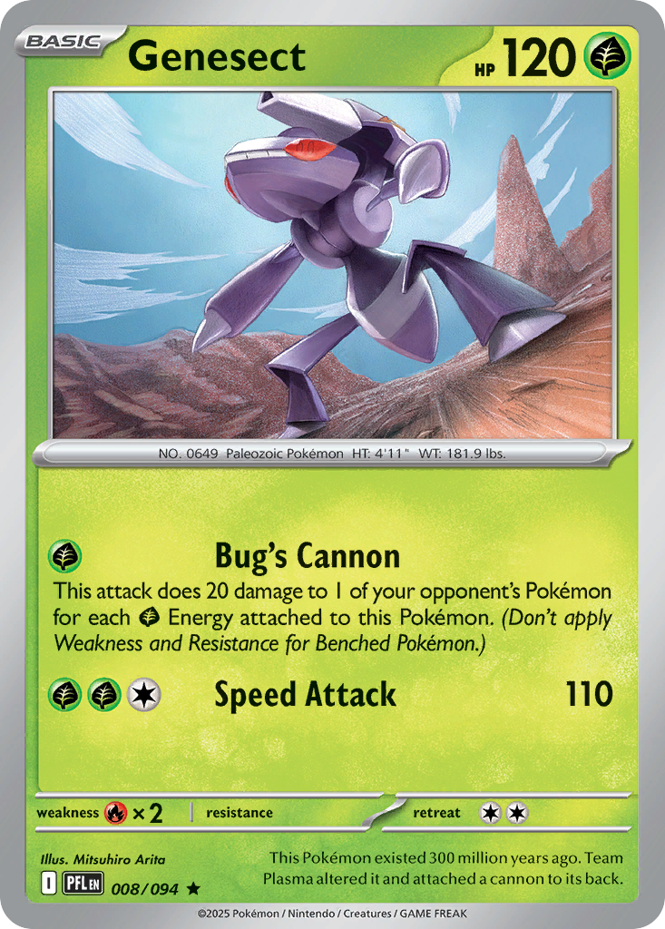 Genesect 008/094 Phantasmal Flames card