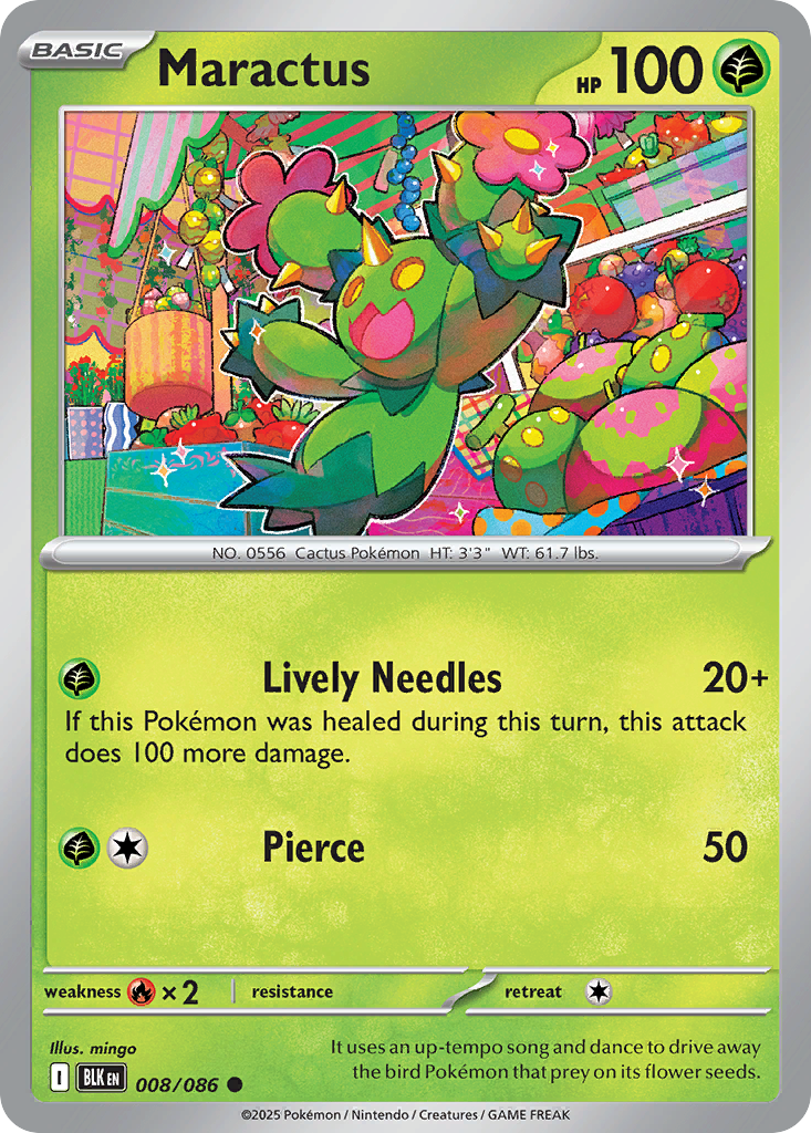 Maractus 008/086 Black Bolt card