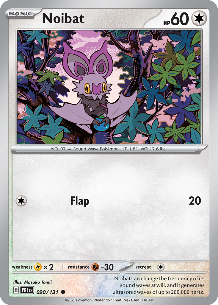 Noibat 090/131 Prismatic Evolutions card