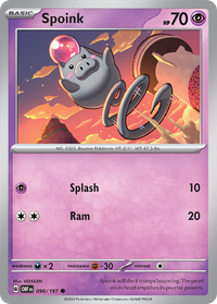 090/197 Spoink - Obsidian Flames