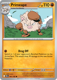 091/182 Primeape - Destined Rivals