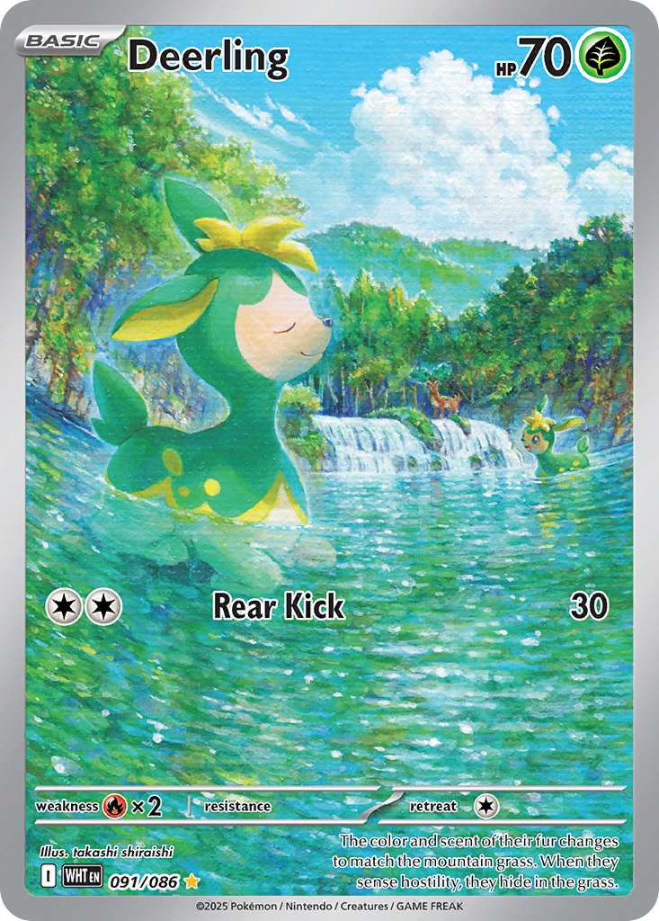 Deerling 091/086 White Flare card