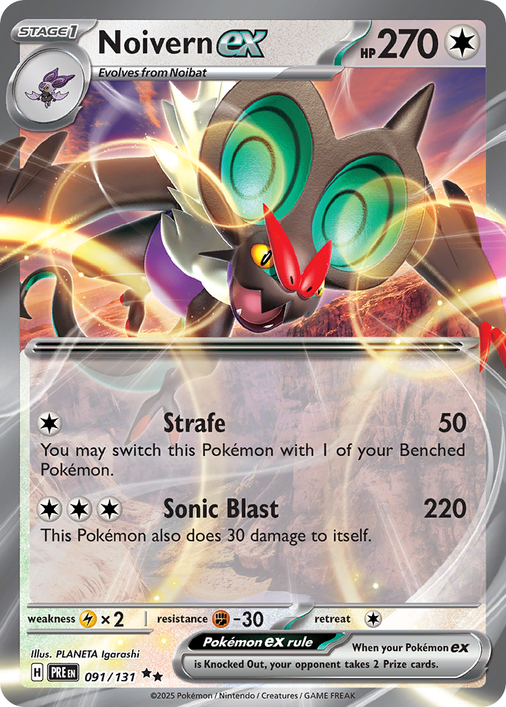 Noivern ex 091/131 Prismatic Evolutions card