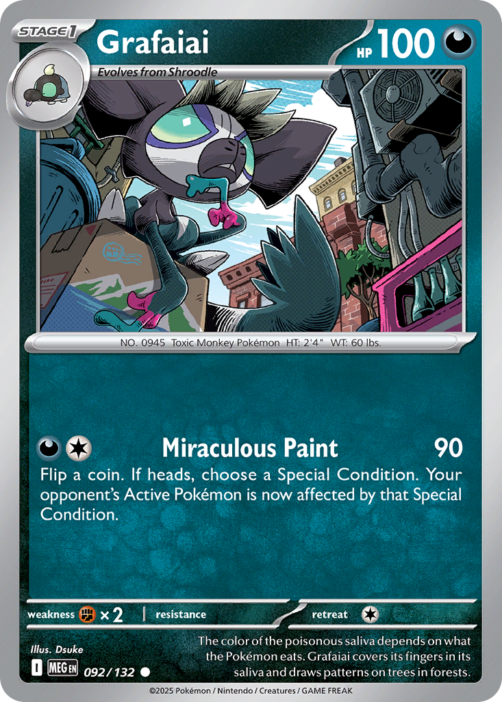 Grafaiai 092/132 Mega Evolution card