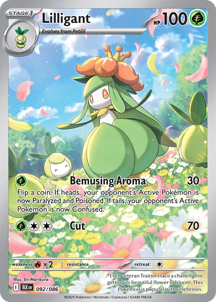 Lilligant 092/086 Black Bolt card