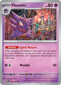 093/165 Haunter - Scarlet & Violet 151