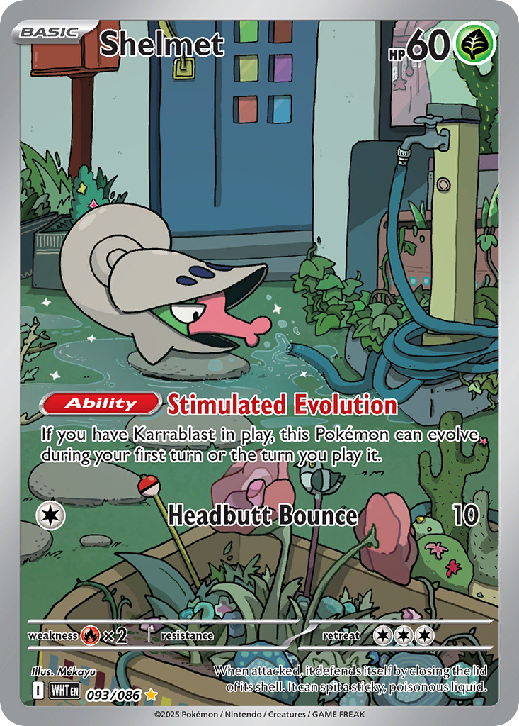 Shelmet 093/086 White Flare card