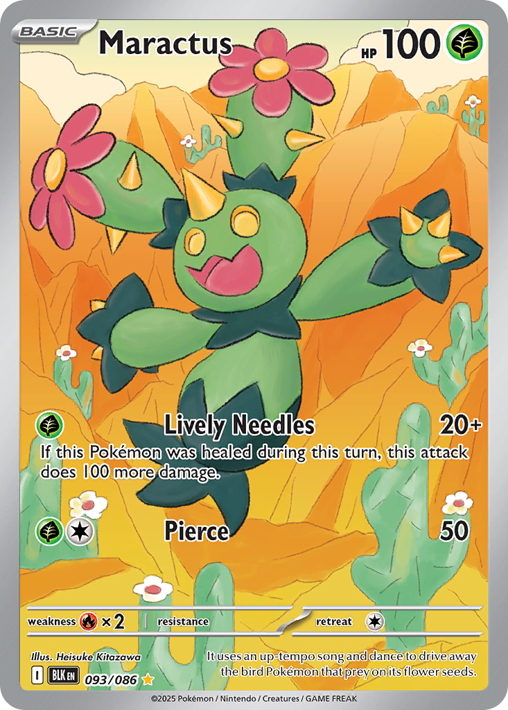 Maractus 093/086 Black Bolt card
