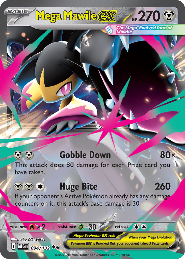 Mega Mawile ex 094/132 Mega Evolution card