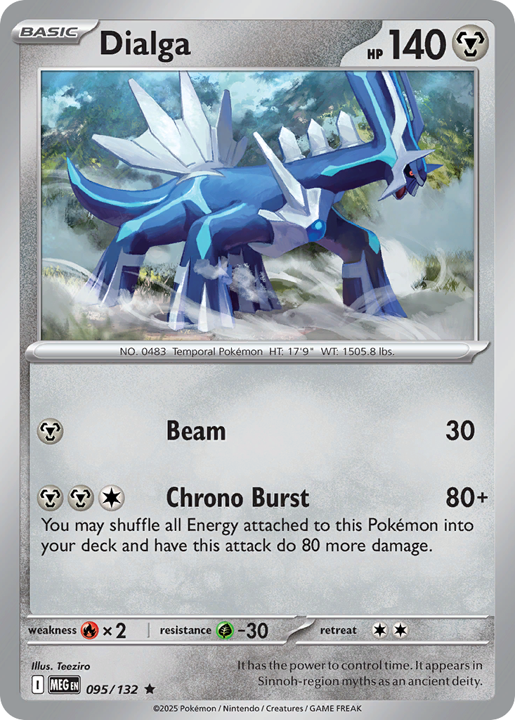 Dialga 095/132 Mega Evolution card