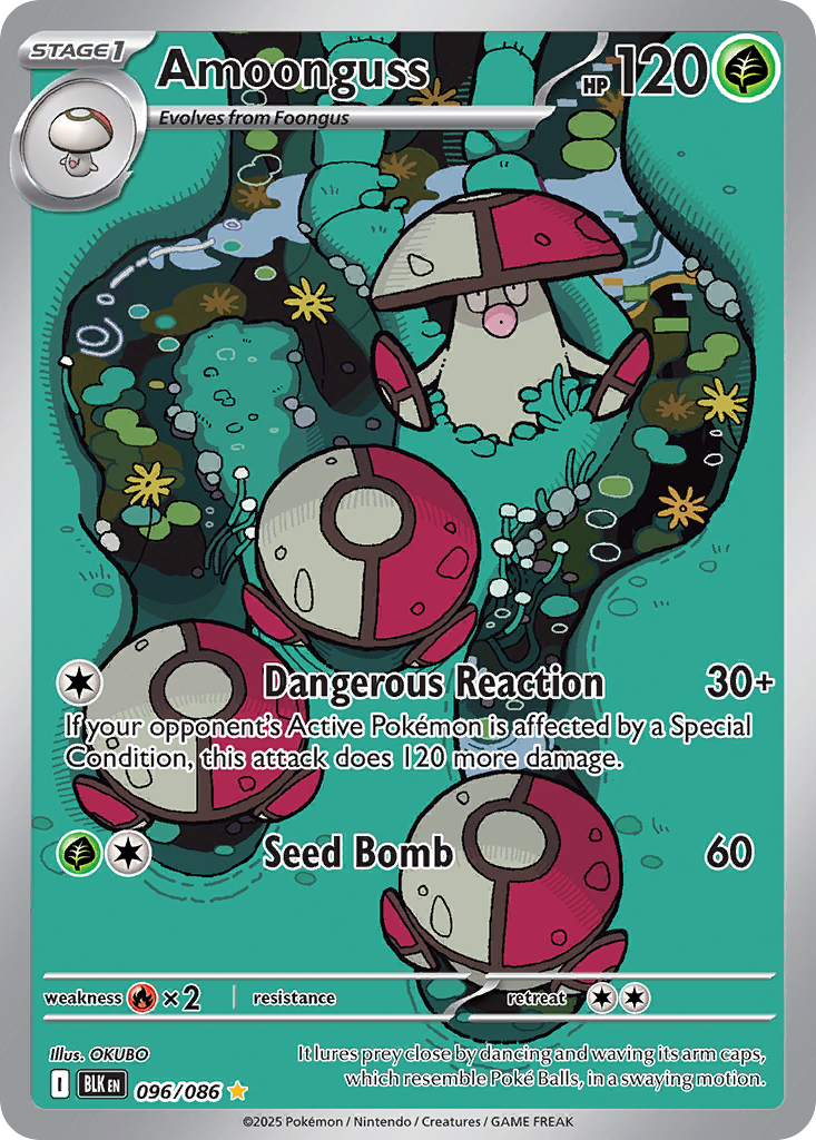 Amoonguss 096/086 Black Bolt card