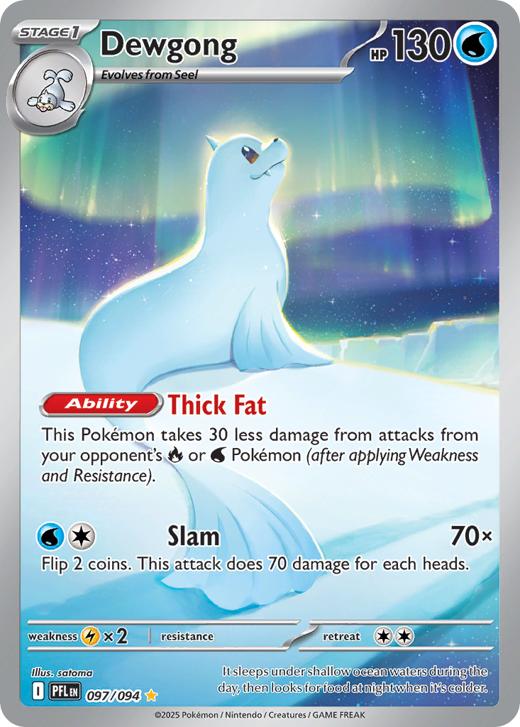 Dewgong 097/094 Phantasmal Flames card