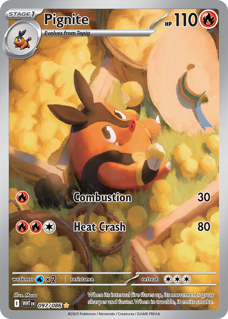 Pignite 097/086 White Flare card