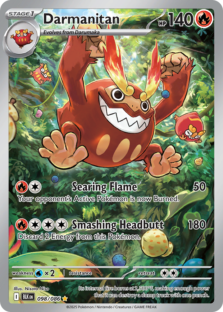 Darmanitan 098/086 Black Bolt card