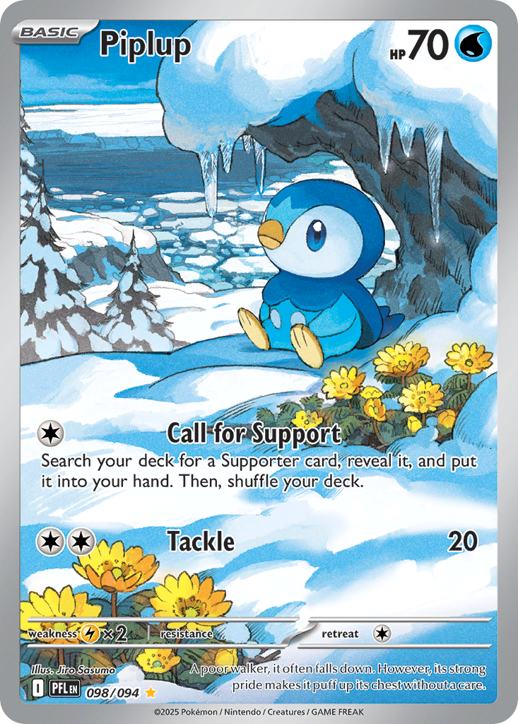 Piplup 098/094 Phantasmal Flames card