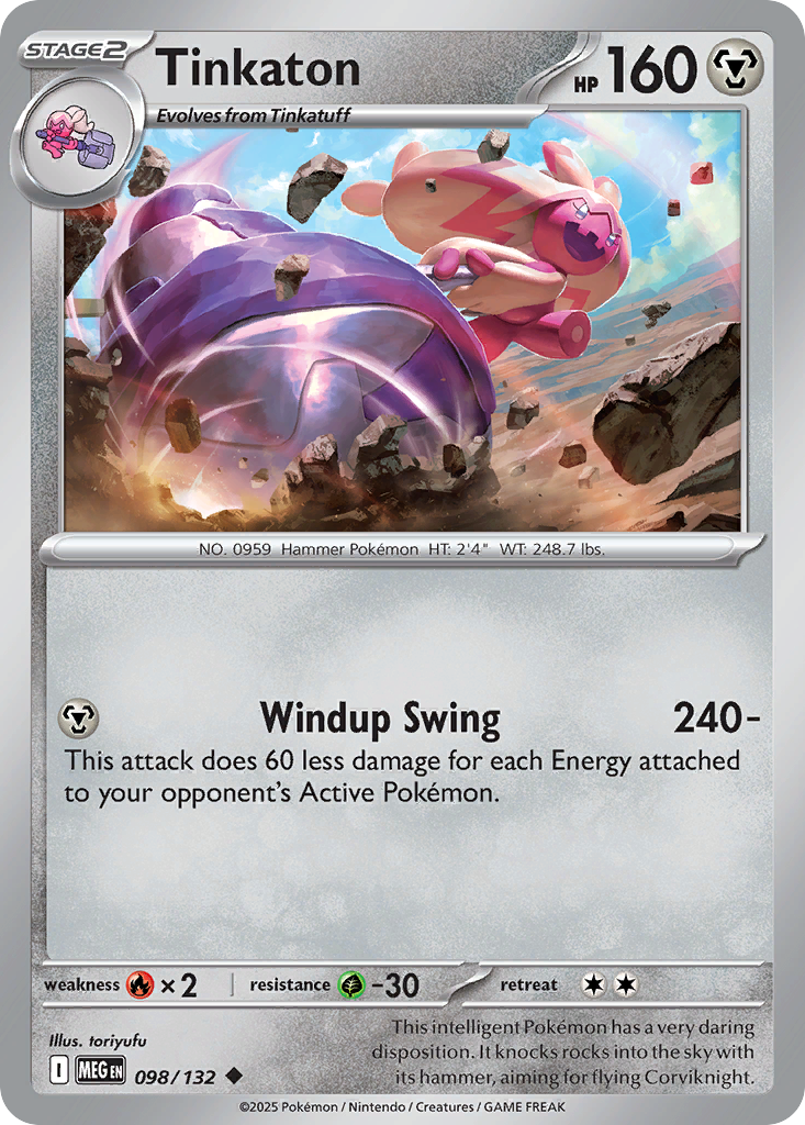 Tinkaton 098/132 Mega Evolution card