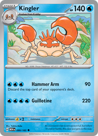 099/165 Kingler - Scarlet & Violet 151
