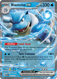 009/165 Blastoise ex - Scarlet & Violet 151