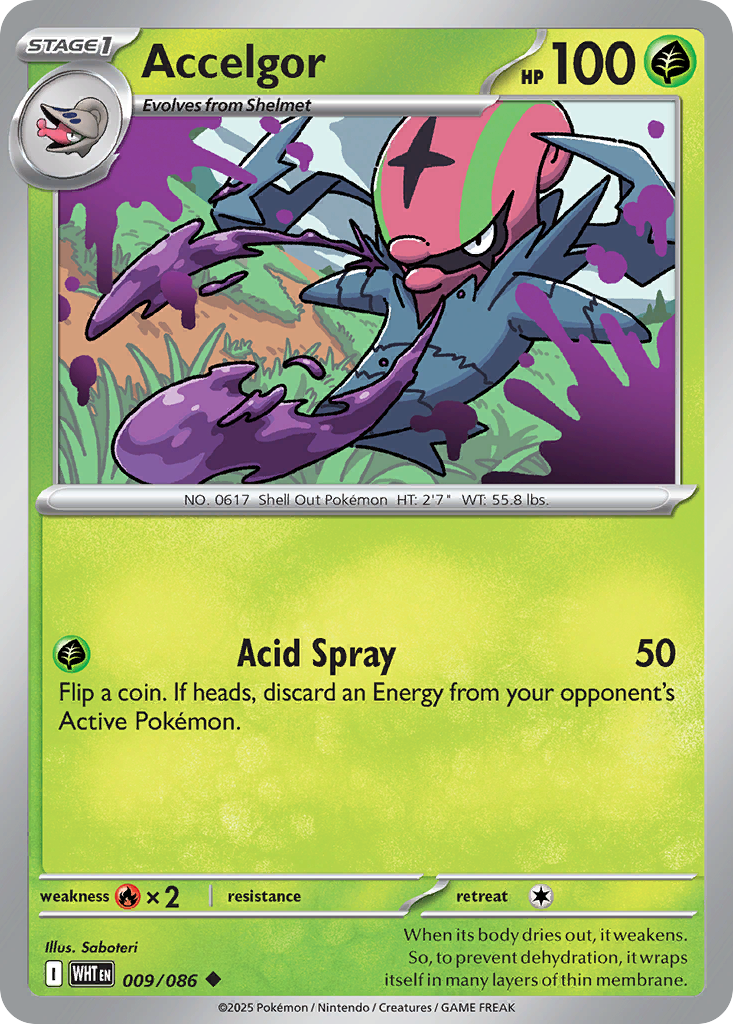 Accelgor 009/086 White Flare card