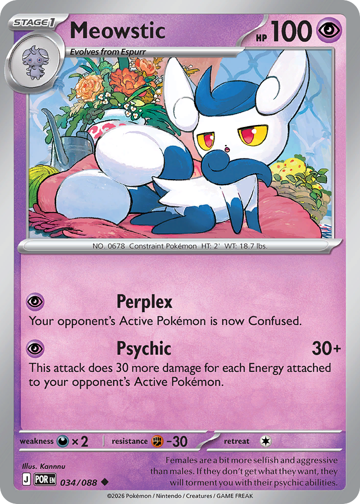 Meowstic 034/088 Perfect Order card