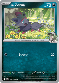 136/217 N's Zorua - Ascended Heroes