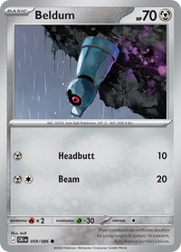 059/086 Beldum - Chaos Rising