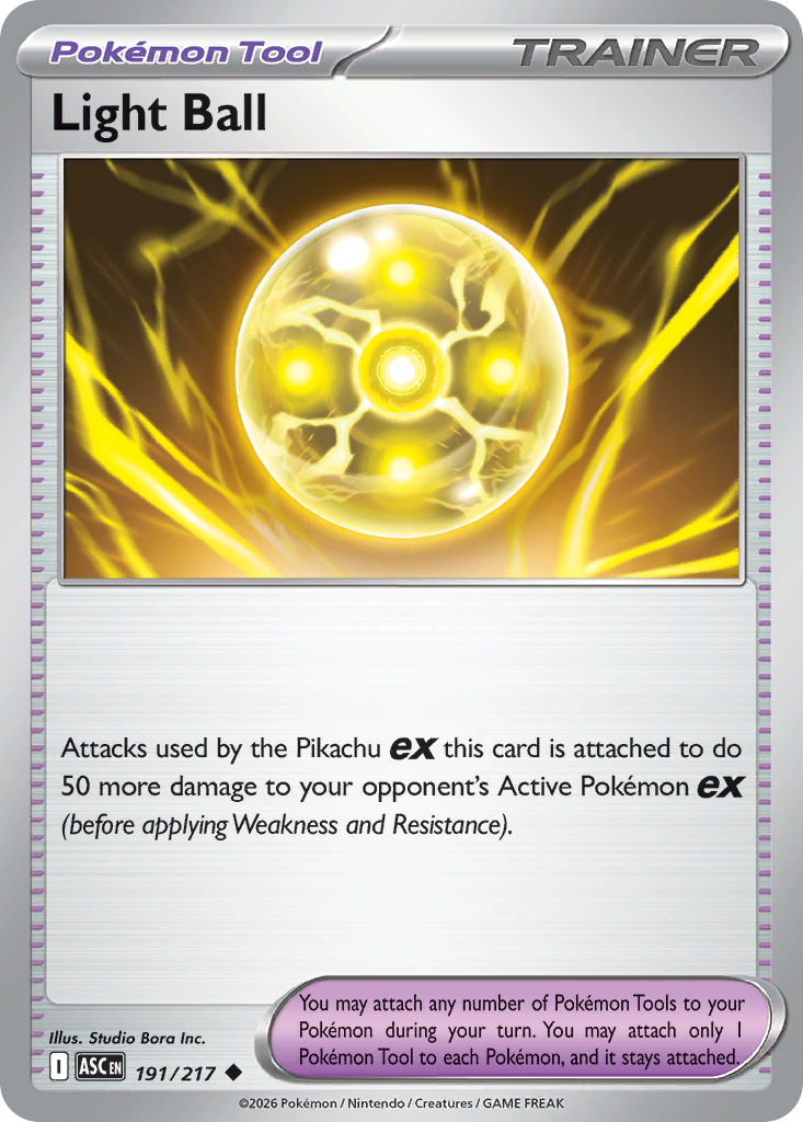 Light Ball 191/217 Ascended Heroes card