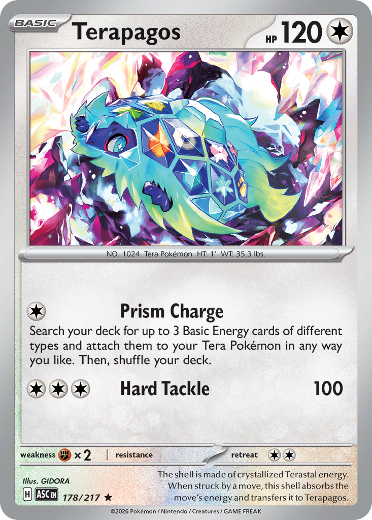 Terapagos 178/217 Ascended Heroes card