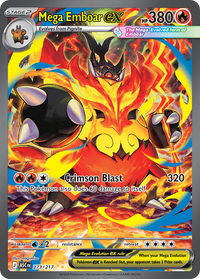 273/217 Mega Emboar ex - Ascended Heroes