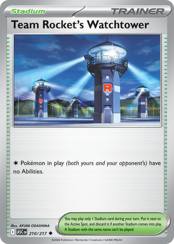 Team Rocket's Watchtower 210/217 Ascended Heroes card