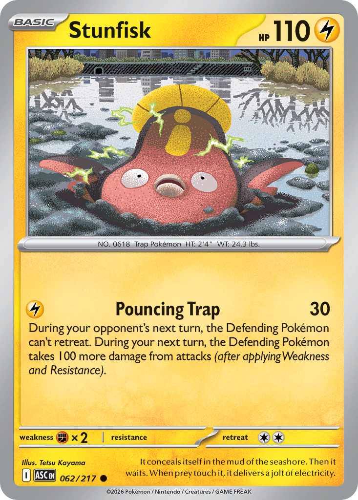 Stunfisk 062/217 Ascended Heroes card