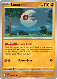 105/217 Lunatone - Ascended Heroes