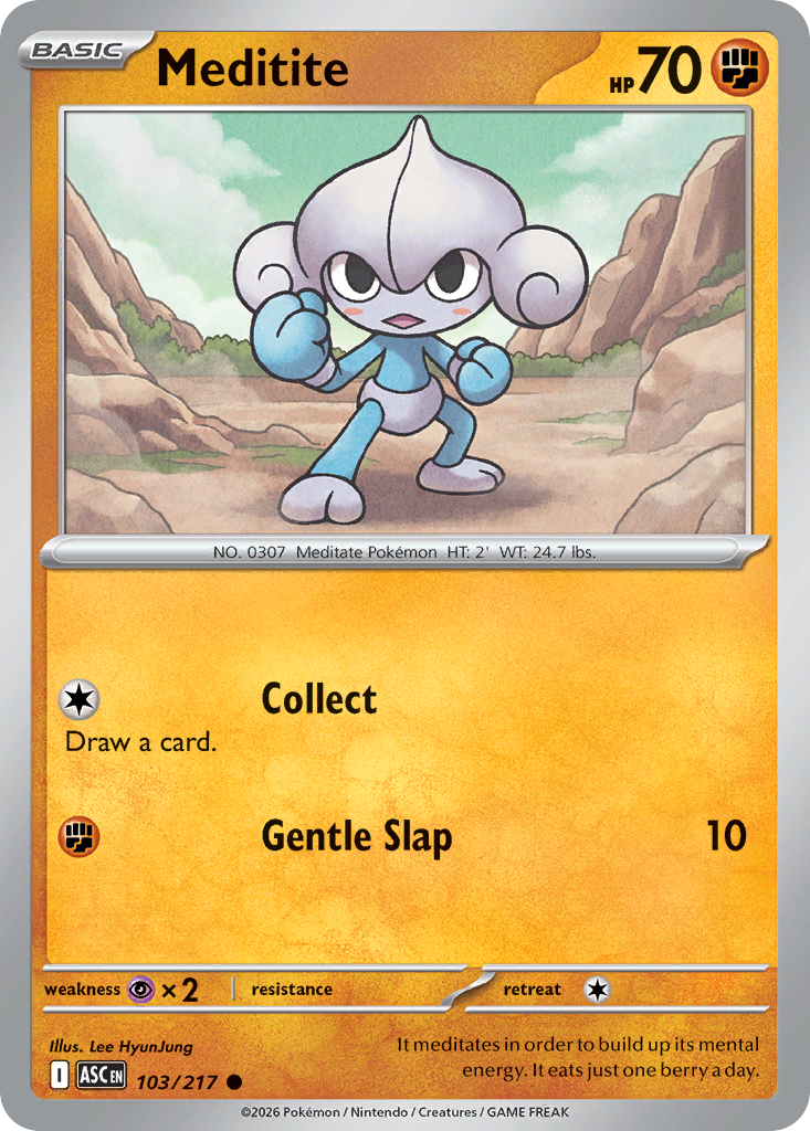 Meditite 103/217 Ascended Heroes card