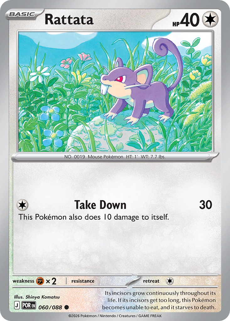 Rattata 060/088 Perfect Order card