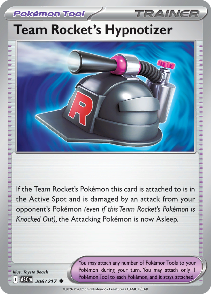 Team Rocket's Hypnotizer 206/217 Ascended Heroes card
