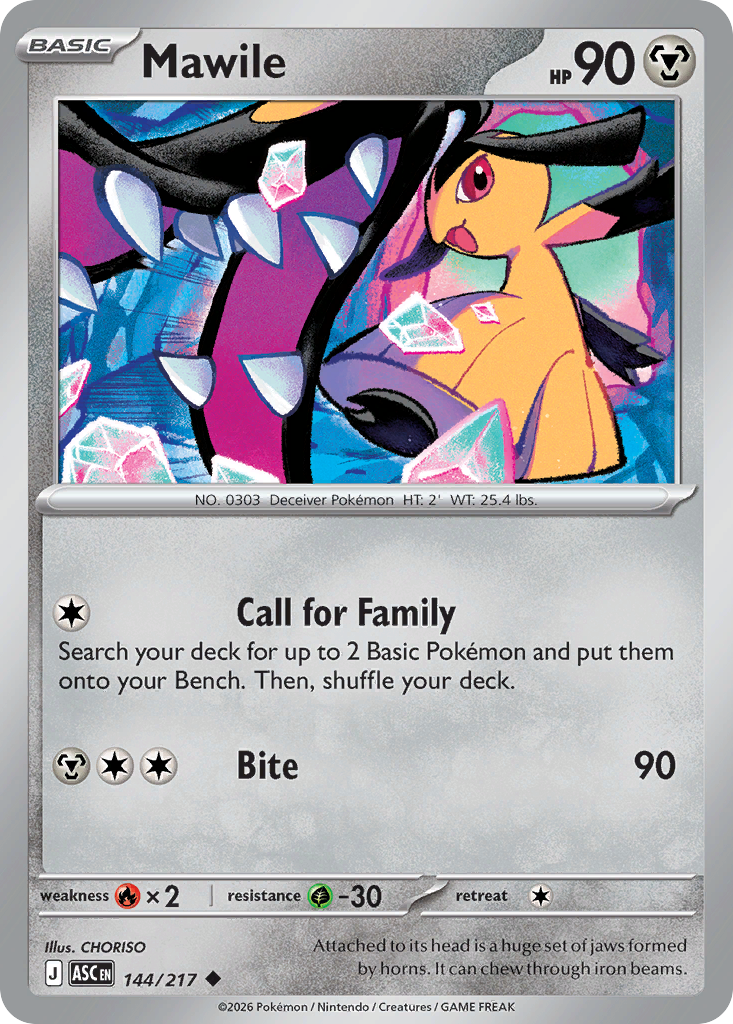 Mawile 144/217 Ascended Heroes card