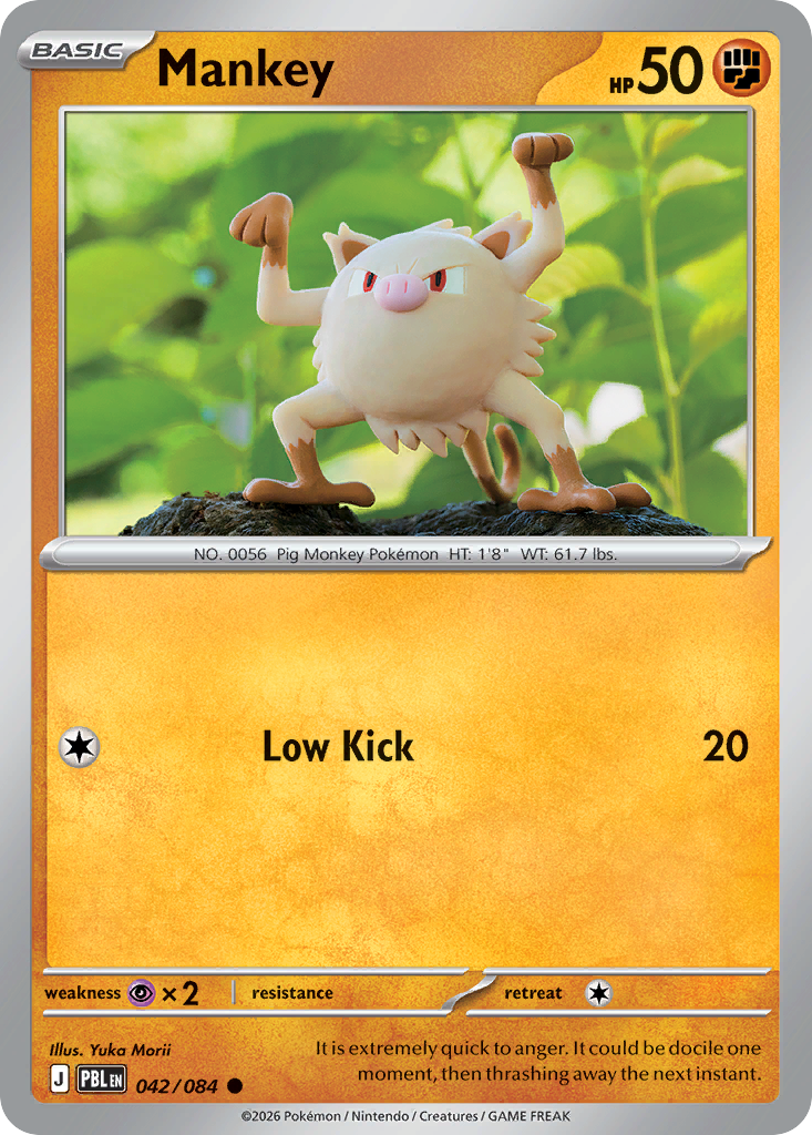 Mankey 042/084 Pitch Black card