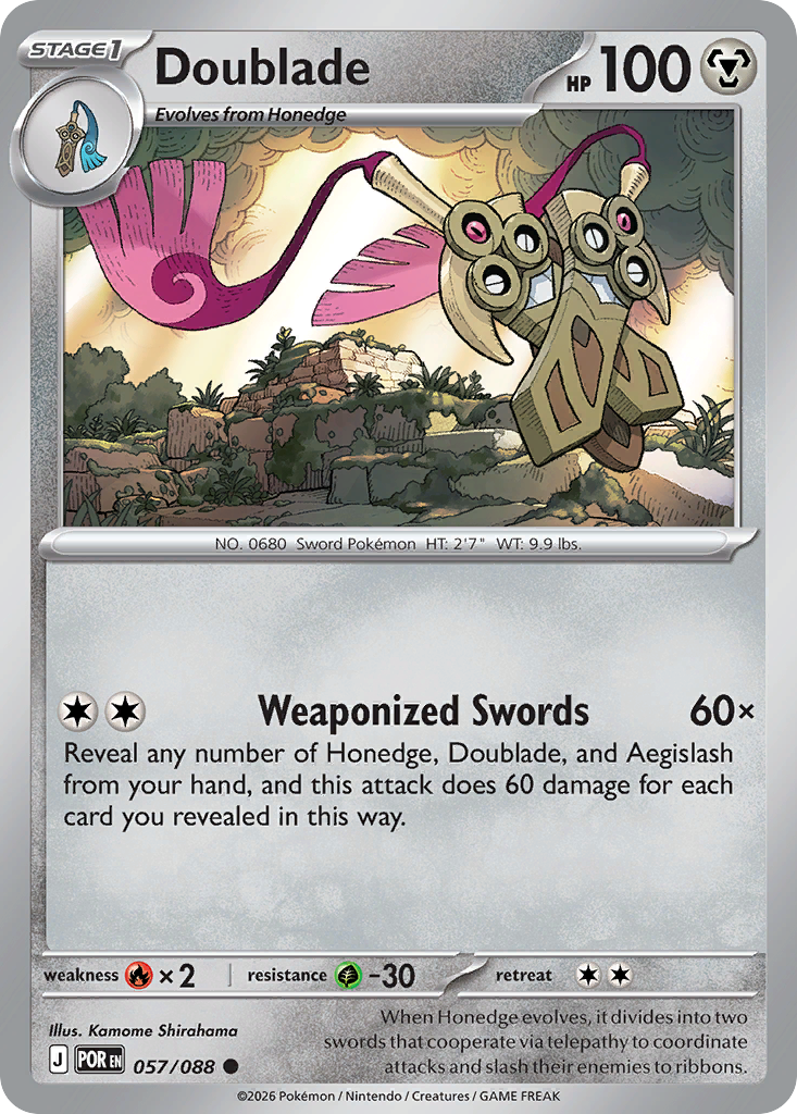 Doublade 057/088 Perfect Order card