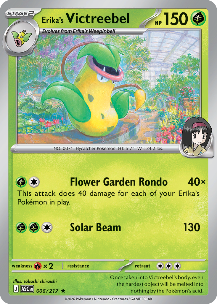 Erika's Victreebel 006/217 Ascended Heroes card