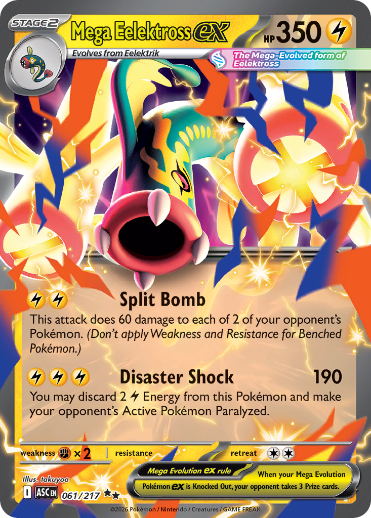 Mega Eelektross ex 061/217 Ascended Heroes card