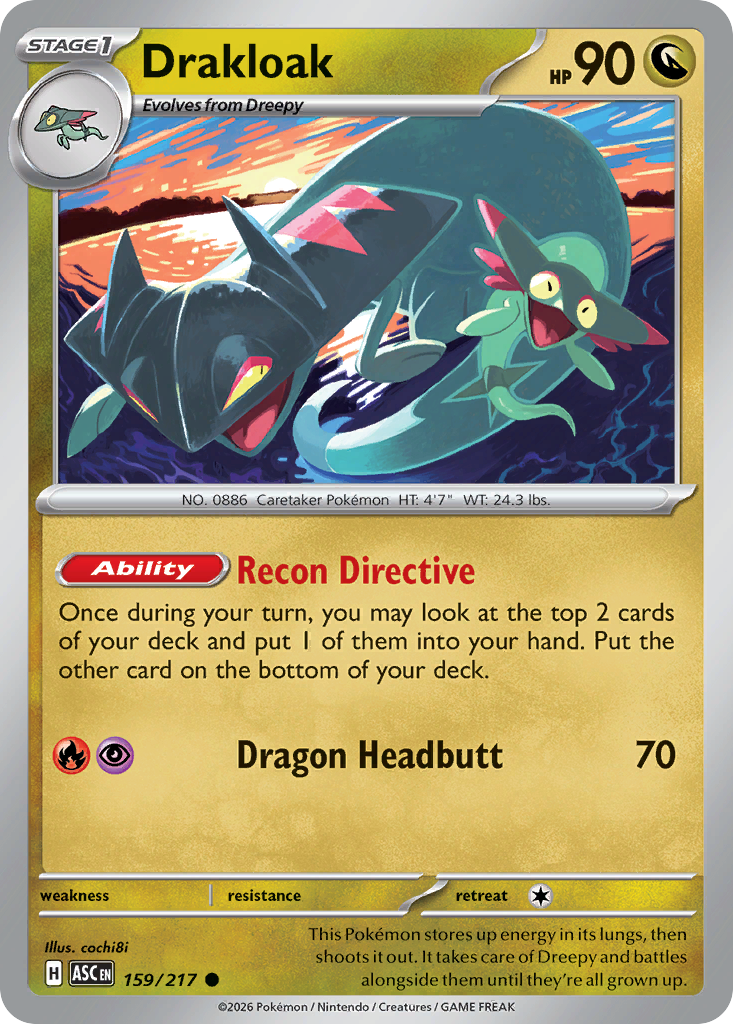 Drakloak 159/217 Ascended Heroes card
